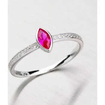 Prsten Dámský prsten stříbro 925 zirkon syntetickým rubín RXC15140058RUB velikost 52