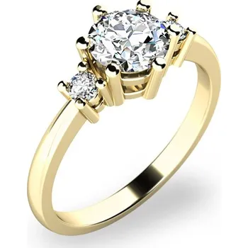 Šperk Zásnubní prsten žluté zlato 585/1000 zirkon ZP-10856-ZL-ZIR velikost 62