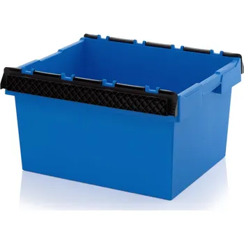 paleta Vratné přepravky se stohovacím držadlem 80 x 60 x 42 cm - Nebeská modrá - materiál: PP - MBB 8642