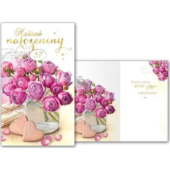 Blahopřání s textem Narozeniny otočné M11-479 W