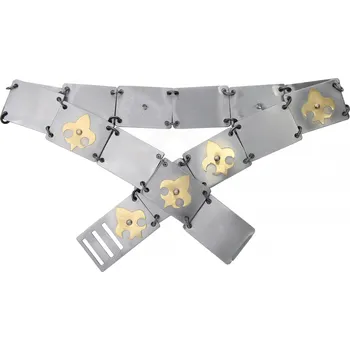 Karnevalový kostým Richard Havlín Kovový opasek s aplikacemi fleur de lis