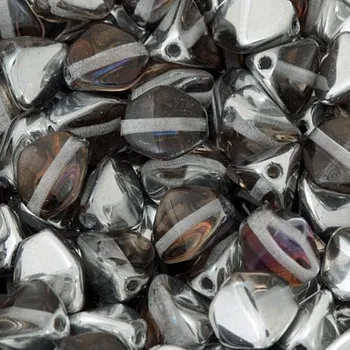 Materiál na výrobu šperku Korálek mačkaný POHANKA 7mm crystal BBL8757