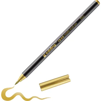 Štětcový fix EDDING 1340 METALLIC na papír, metalický zlatý