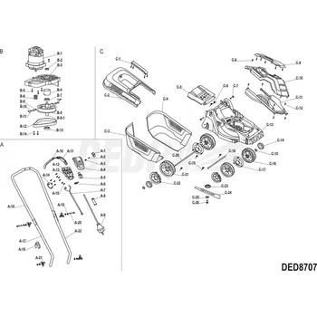 Upevnění nože DEDRA XDED8707.C23