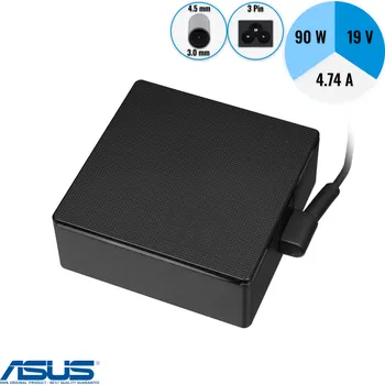 Adaptér k notebooku Originální síťový adaptér pro notebook ASUS 19V 4.74A 90W A19-090P2A 4,5x3,0mm (4,5x3,0mm)