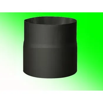 Kouřovod Kovo KRAUS Roura ø 150 mm; délka 150 mm, ČERNÁ