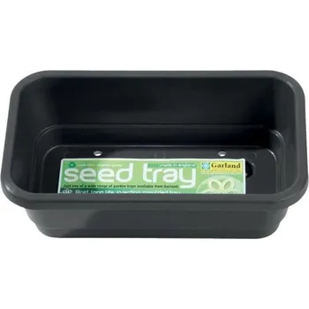 Květináč Garland podmiska plast Mini Seed Tray s drenáží 17x10x5cm Barva: Černá