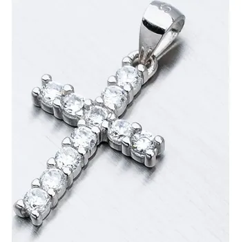 Přívěsek Dámský přívěsek stříbro 925 zirkon křížek HST-13279