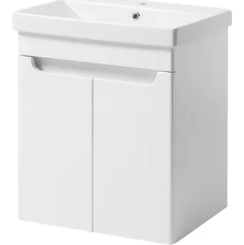 Koupelnový nábytek Lavedo Sempre 51 závěsná koupelnová skříňka s umyvadlem bílá