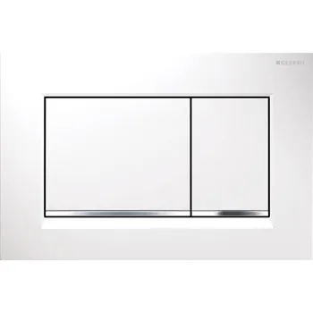 Splachovací tlačítko GEBERIT Sigma 30 ovlád.tlač.bílá/chrom lesk/bílá