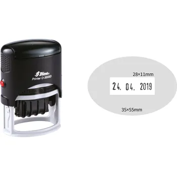 Razítko Datumové razítko Shiny O-3555D Printer Line, vlastní text 55 x 35 mm