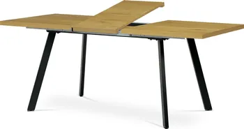 Jídelní stůl Autronic HT-780 OAK divoký dub/černý mat
