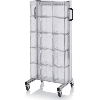 paleta Systémové přepravní podvozky pro vyklápěcí boxy 69 x 45 x 134 cm - materiál: Aluminium / Stahl / Kunststoff / MPX - SK.L.3