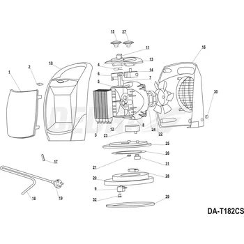 vypínač Tepelný spínač DEDRA XDA-T182CS.08