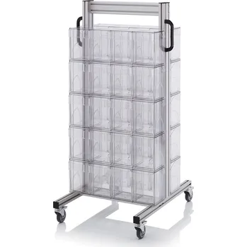 paleta Systémové přepravní podvozky pro vyklápěcí boxy 69 x 68 x 134 cm - materiál: Aluminium / Stahl / Kunststoff / MPX - SK.T.4