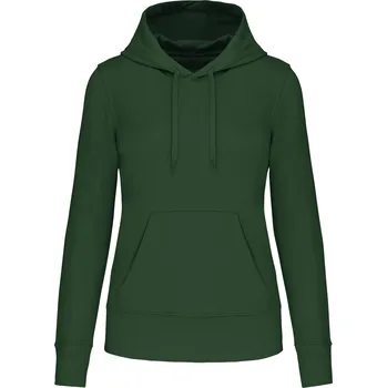 Dílna KARIBAN Dámská mikina s kapucí K4028 Velikost: S, Barva: lahvově zelená