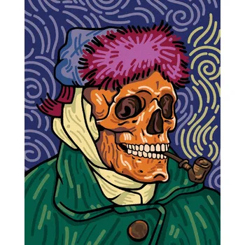 Diamondi Diamantové malování - VINCENT VAN GOGH LEBKA Rozměr: 40x50 cm, Rámování: bez rámu a bez vypnutí plátna