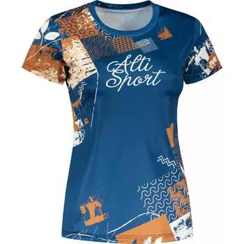 Dámské funkční triko premium ALTISPORT VOJ/ALW009TR01 NAVY/HNĚDÁ XS