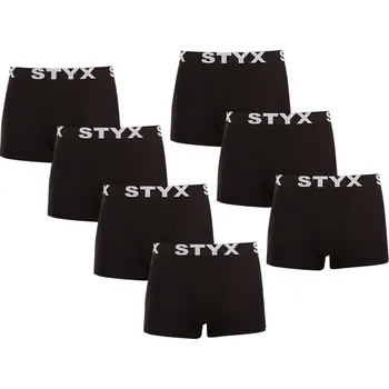 Boxerky 7PACK pánské boxerky Styx sportovní guma černé (7G960) L Možnost vrácení zboží ZDARMA do 120 dnů!