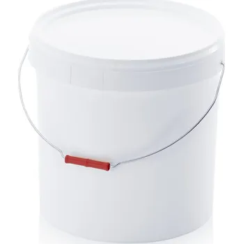 Kbelíky kulatý 18 litru - Dopravní bílá - materiál: PP - ER 18-326+DM