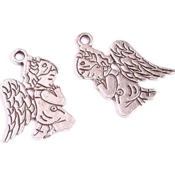 Korálek Kov anděl 493 (24x17x1mm)