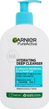 Čistící gel Garnier Pure Active Hydrating Deep Cleanser hydratační gel 250 ml