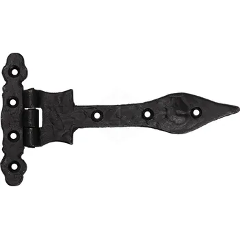 Lord of Battles Ručně kovaný dveřní pant ve tvaru T, gotický styl, 16,5 cm