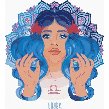 Diamondi Diamantové malování - ŽENA VÁHY Rozměr: 40x50 cm, Rámování: bez rámu a bez vypnutí plátna