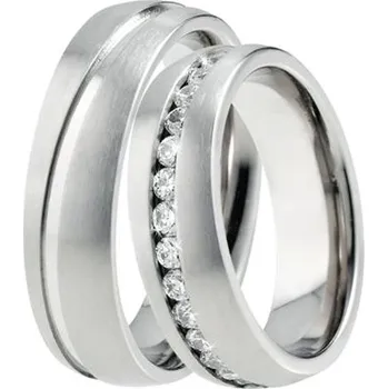 Prsten Snubní prsteny titan zirkon TR-88028