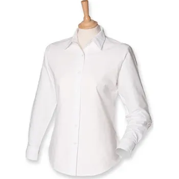 Dámská košile Henbury Dámská košile s dlouhým rukávem H511 White XS