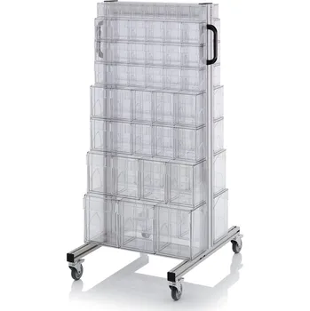 paleta Systémové přepravní podvozky pro vyklápěcí boxy 69 x 68 x 134 cm - materiál: Aluminium / Stahl / Kunststoff / MPX - SK.T.GB