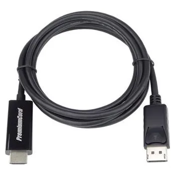 Video kabel PremiumCord DisplayPort 1.2 na HDMI 2.0 kabel pro rozlišení 4Kx2K@60Hz, 2m