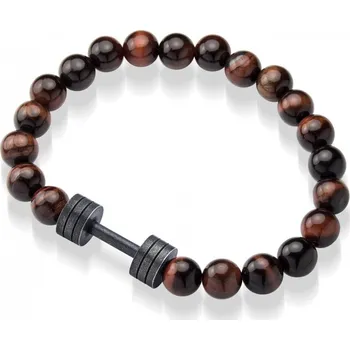 Náramek Pánský náramek ocel tygřího oka 555-BR14-030-RTG délka 23 cm