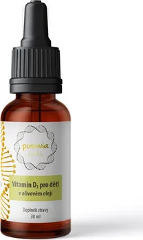 Puravia Labs Vitamín D3 pro děti v olivovém oleji 30 ml