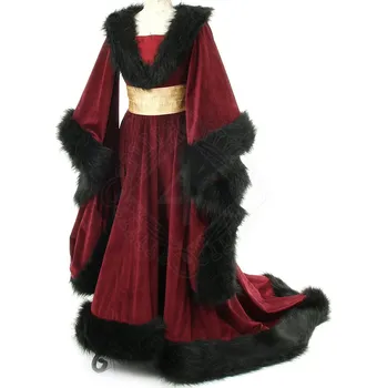 Karnevalový kostým Lencera Šaty Tressa Burgundského stylu