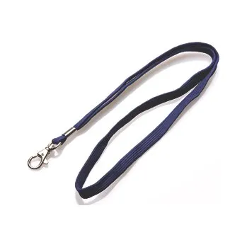 Klíčenka na krk s karabinou Promex 1 cm - navy