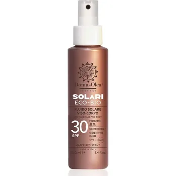 Přípravek na opalování Domus Olea Toscana Fluido Solare Viso-Corpo Spf 30 | Přírodní opalovací sprej na obličej a tělo SPF 30 100ml 100 ml
