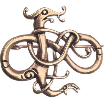 Brož Deepeka Vikinská brož &apos;Drak&apos;, 40 * 46mm