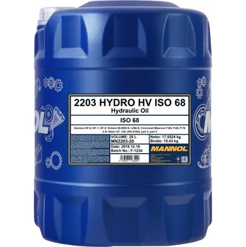 Hydraulický olej Mannol Hydro HV ISO 68 20L