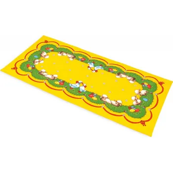 Velikonoční dekorace Běhoun Velikonoce - Husičky a beránci, 45x85 cm (Kuchyňské ubrusy velikonoční)