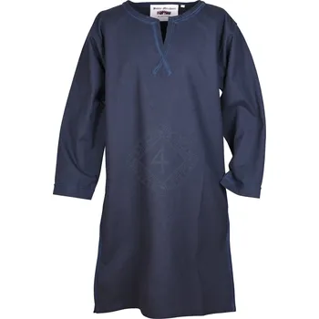 Karnevalový kostým Battle Merchant Ranně středověká tunika Albrecht, tmavě modrá