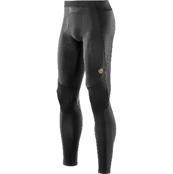 SKINS A400 Mens Long Tights, Black (pánské aktivní kompresní dlouhé kalhoty) S