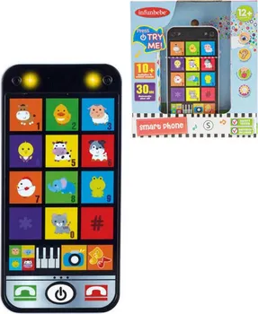 Hračka pro nejmenší Infunbebe Interaktivní smartphone 6,5 x 13,5 cm