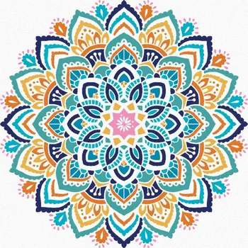 Hračka Diamondi Diamantové malování - MANDALA II Rozměr: 40x50 cm, Rámování: vypnuté plátno na rám