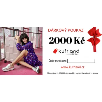 Dárkový potravinový koš Kufrland Dárkový poukaz v hodnotě 2000 Kč