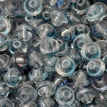 Materiál na výrobu šperku Korálek mačkaný PLANETKA 4mm modrá polodekor6371