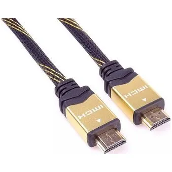 Video kabel PremiumCord 4K HDMI 1.4 High Speed + Ethernet kabel, zlacené HQ konektory, nylonové provedení, 3m