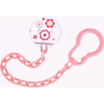 Řetízek na dudlík - KYTIČKY lososový - Canpol