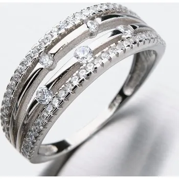 Prsten Dámský prsten stříbro 925 zirkon GST-11316 velikost 57