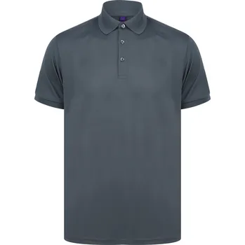 Henbury Pánské polo tričko H465 Charcoal L